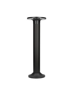 Baliza de exterior Yika – FORLIGHT – Lámpara moderna negra, LED 3000K 7,9W IP44, Altura: 52 cm