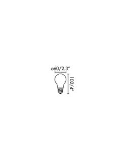 Bombilla A60 E27 Mate LED 8W 2700K - Faro