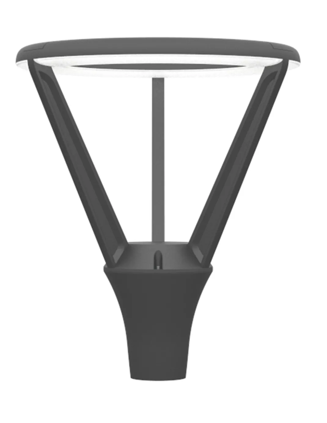 Cabezal farola Atenea - Iberlamp - Diseño moderno en antracita, LED 48W