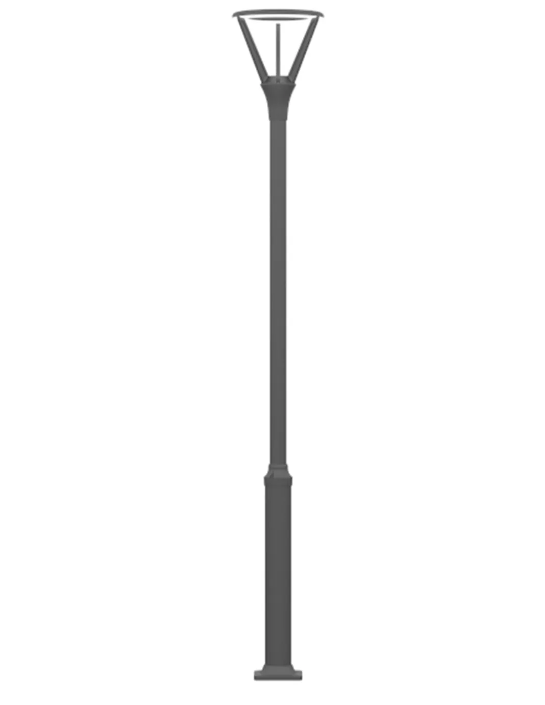 Cabezal farola Atenea - Iberlamp - Diseño moderno en antracita, LED 48W