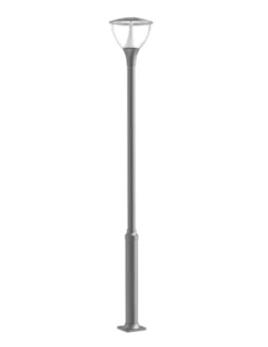 Cabezal farola de exterior Inka - Iberlamp - Lámpara antracita