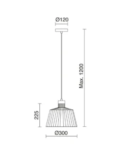 Colgante de techo Baguet L - Exo - Novolux Lighting - Lámpara jaula