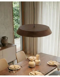 Colgante de techo Cora - ACB - Lámpara moderna de madera natural