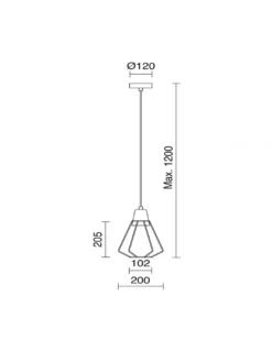 Colgante de techo Elga - Exo - Novolux Lighting - Lámpara tipo jaula