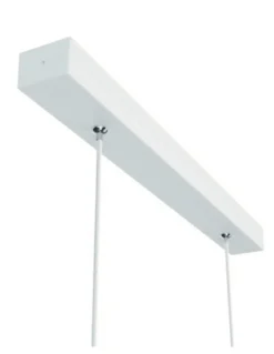 Colgante de techo Hanok – Mantra – Lámpara LED de oficina para espacios grandes, blanco+negro, 50º