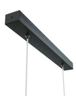 Colgante de techo Hanok – Mantra – Lámpara LED de oficina para espacios grandes, blanco+negro, 110º