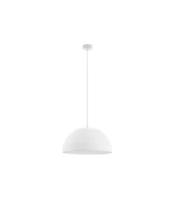 Colgante de techo Moln - Novolux Lighting - Pantalla de tejido sintético blanco