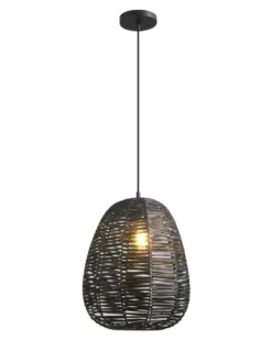 Colgante de techo Opra - AJP - Lámpara boho chic de ratán