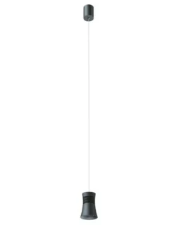 Colgante de techo Pagoda – Mantra – Lámpara colgante blanca-negra, LED 3000K-4000K