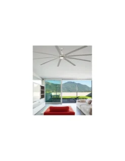 des-Ventilador de techo con luz LED Manhattan - Faro - Lámpara ventilador grande XXL
