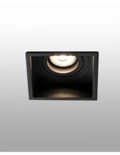 Downlight de techo empotrable Hyde – Faro – Lámpara cuadrada, GU10, 8.9 cm