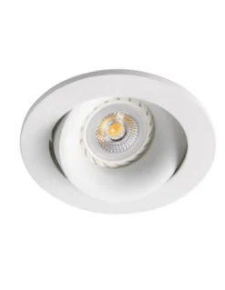 Downlight de techo redondo Argón – Faro – Lámpara empotrable GU10, Ø 11.4 cm