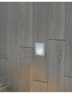 Empotrable de pared de exterior Dart – Faro – Diseño cuadrado en 2 colores