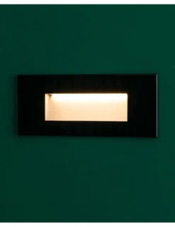 Empotrable de pared de exterior Dart RCT – Faro – Diseño horizontal en blanco o negro