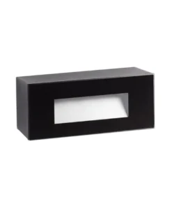 Empotrable de pared de exterior Dart RCT – Faro – Diseño horizontal en blanco o negro