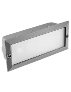 Empotrable de pared de exterior – Tamesis – FORLIGHT – 3 tapas de colores incluidas, Largo: 23,4 cm