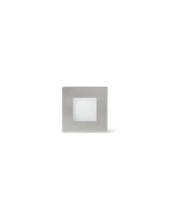 Empotrable de pared Frol - Faro - Foco LED cuadrado de exterior IP65, níquel mate