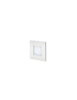 Empotrable de pared Frol - Faro - Foco LED cuadrado de exterior IP65, níquel mate