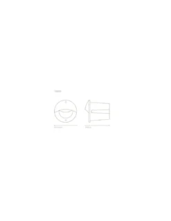 Empotrable de pared Up - Nexia - Foco redondo de exterior IP65, color antracita