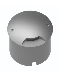 Empotrable de suelo Mijas - Iberlamp - Diseño redondo de aluminio antracita, Ø 16 cm