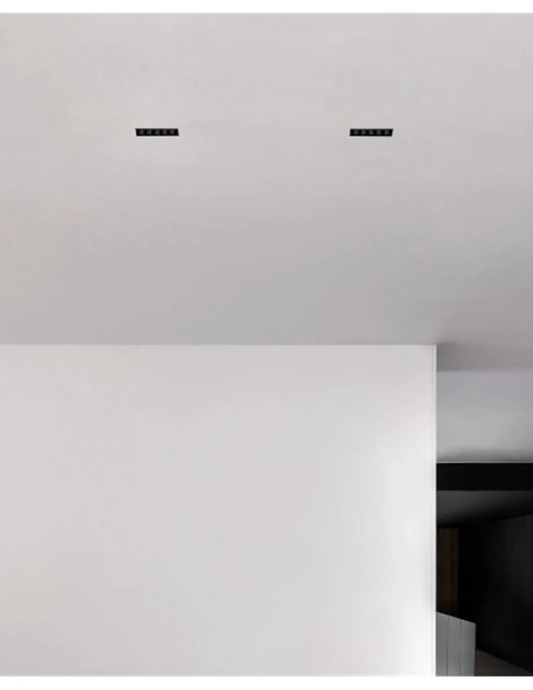 Empotrable de techo Black Foster Micro - Arkoslight - Downlight trimless negro mate, 5 luces
