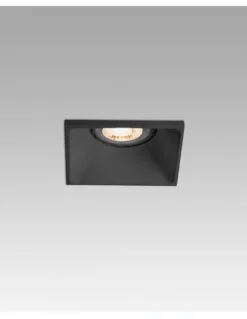 Empotrable de techo cuadrado Neón – Faro – Lámpara GU10, 7.5 cm