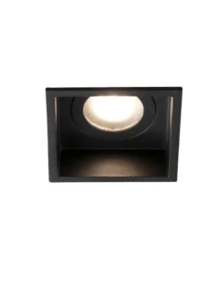 Empotrable de techo Hyde – Faro – Downlight cuadrado, GU10, IP44, 8.9 cm