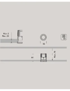 Empotrable de techo Kono Mini - Onok - Foco redondo mini, Ø 3.5 cm