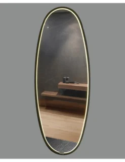 Espejo iluminado para baño Onix - ACB - Espejo táctil de forma ovalada