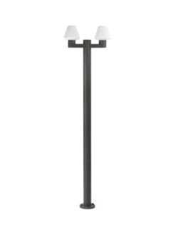Farola de exterior Mistu – Faro – Lámpara gris oscuro, IP44, 215 cm