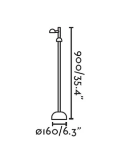 Farola de exterior portátil Brot – Faro – Diseño moderno negro en 2 tamaños