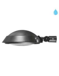 Farola de exterior Semiglobo - Conalux - Lámpara para iluminación urbana, negra