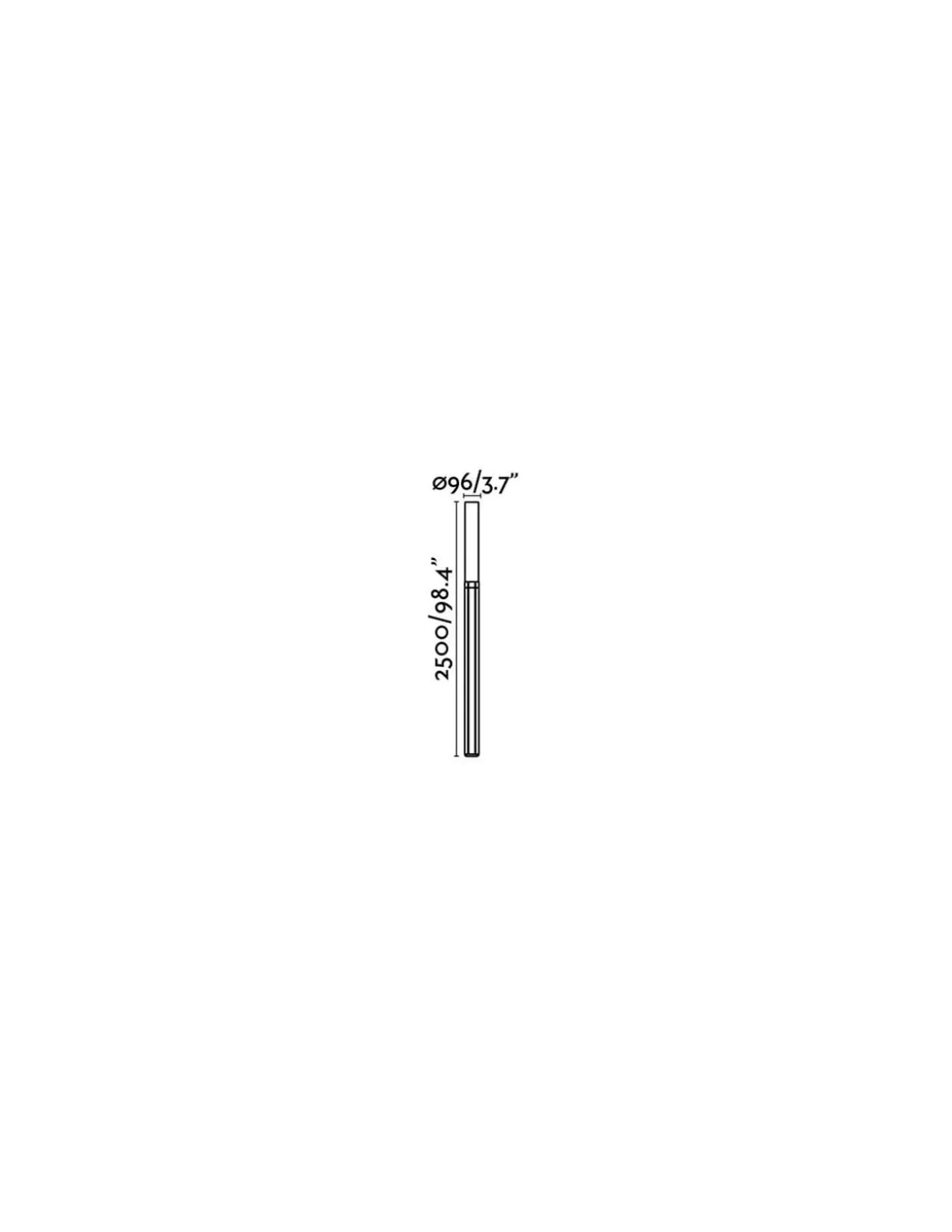 Farola de exterior Tram - Faro - Lámpara en gris urbano, altura: 250 cm