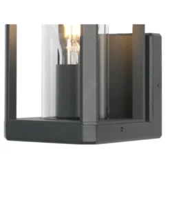 Farol de pared exterior Nevada - Mantra - Lámpara rectangular con vidrio