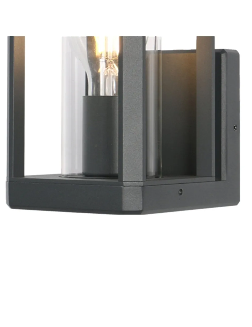 Farol de pared exterior Nevada - Mantra - Lámpara rectangular con vidrio