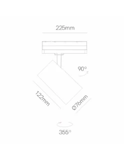 Foco de carril Lonja - Beneito & Faure – Lámpara de carril orientable