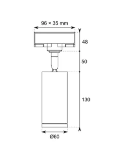 Foco de carril trifásico TL13 - Conalux - Lámpara orientable