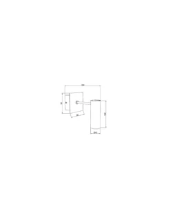 Foco de Pared LED Tub - Pujol - Acero acabado en níquel