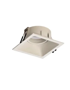 Foco de techo cuadrado Comfort – Mantra – Empotrable de techo downlight GU10, 9.2 cm
