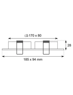 Foco de techo empotrable 4138 - Conalux - Lámpara basculante de 2 o 3 luces