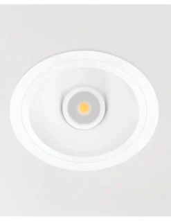 Foco de techo empotrable Pointer - Arkoslight - Downlight redondo orientable LED, Ø 11.2 cm