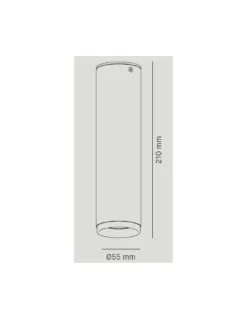 Foco de Techo Haul - Milán - Foco LED de forma cilíndrica Ø 5.5 cm