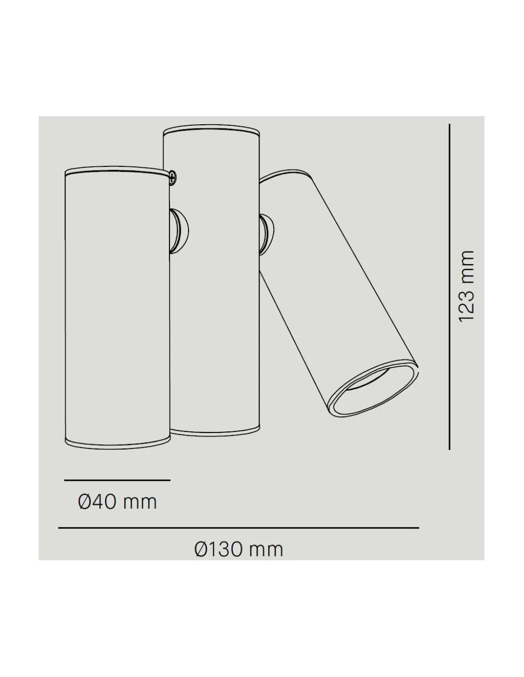 Foco de techo LED Ø 13 cm y 12,3 cm de alto en 2 acabados regulable 2700K – Triple Haul - Milán