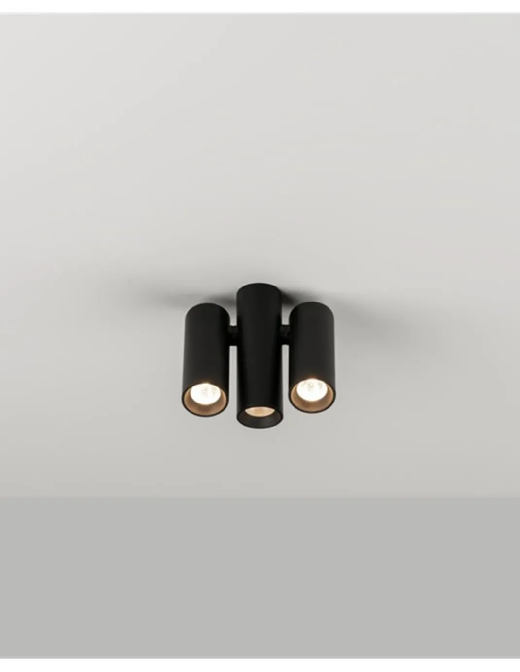 Foco de techo LED Ø 13 cm y 12,3 cm de alto en 2 acabados regulable 2700K – Triple Haul - Milán
