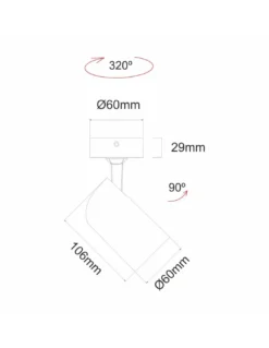 Foco de Techo Picolo - Beneito & Faure - Foco LED de superficie orientable