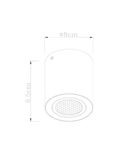 Foco de techo Silos – AJP – Diseño cilíndrico en 3 colores