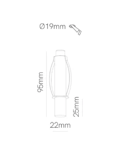 Foco empotrable Argo – Beneito & Faure – Lámpara LED, Ø 2,2 cm