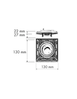 Foco empotrable de techo Siena Square – Fede