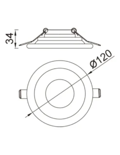 Foco empotrable Lagos - Mantra - Downlight redondo con 2 opciones de montaje