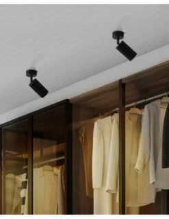 Foco Era - FORLIGHT - Lámpara proyector de techo y pared en 2 colores, Cabezal orientable